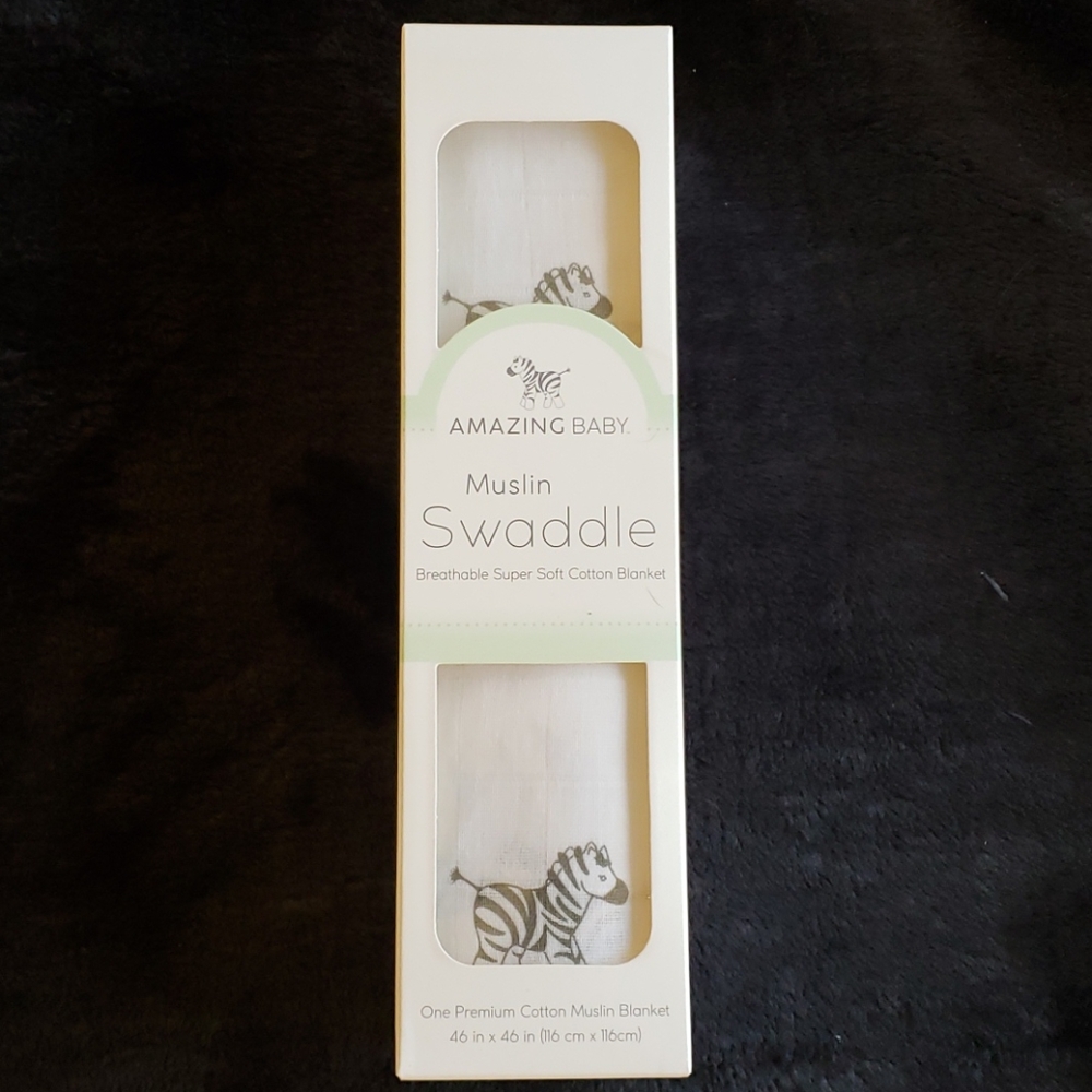 Zebra Print Swaddle Blanket